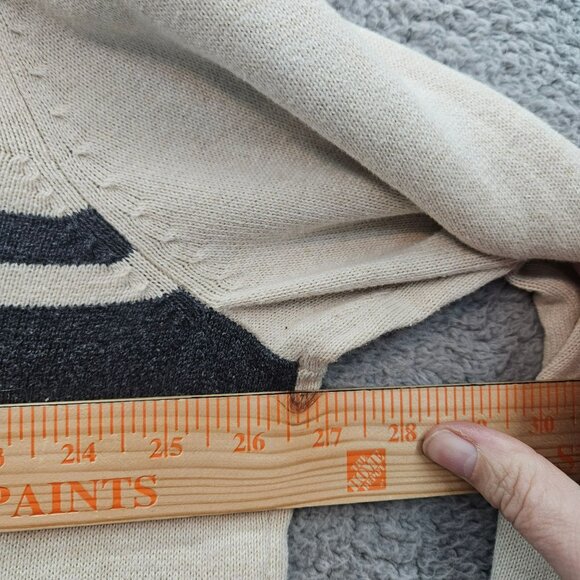 Eddie Bauer Mens Beige Gray Cotton 1/4 Zip Sweater TXL Long Sleeve Casual Pullov - Picture 2 of 6